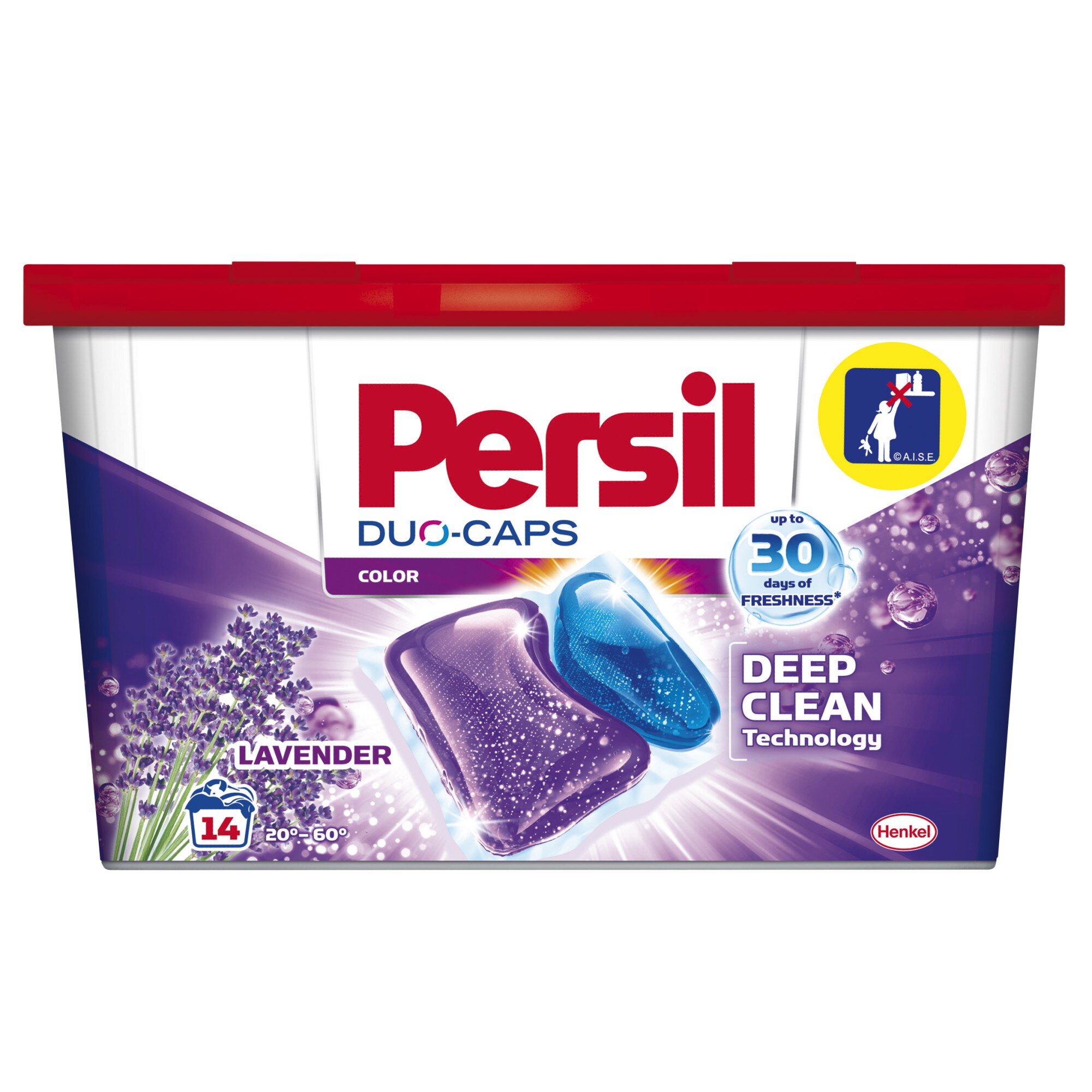 Detergent capsule Persil Duo-Caps Color Lavanda, 28 spalari